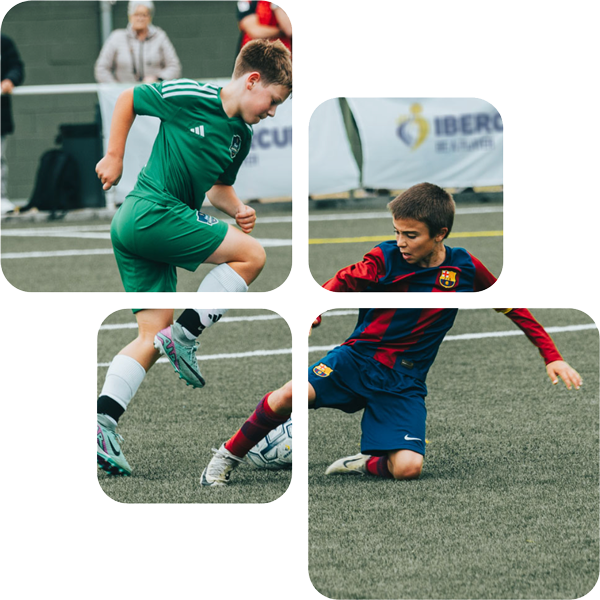 Young players training